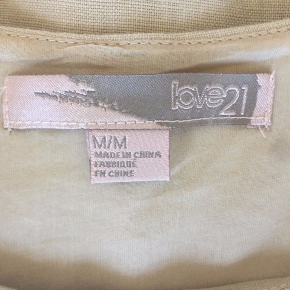 Linen Color Block Dress - Picture 3 of 3